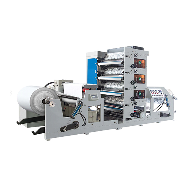 RY-850 4 Renkli Karton Bardak Flekso Baskı Makinası