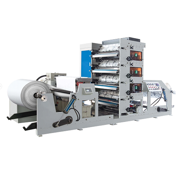 RY-850 4 Renkli Karton Bardak Flekso Baskı Makinası